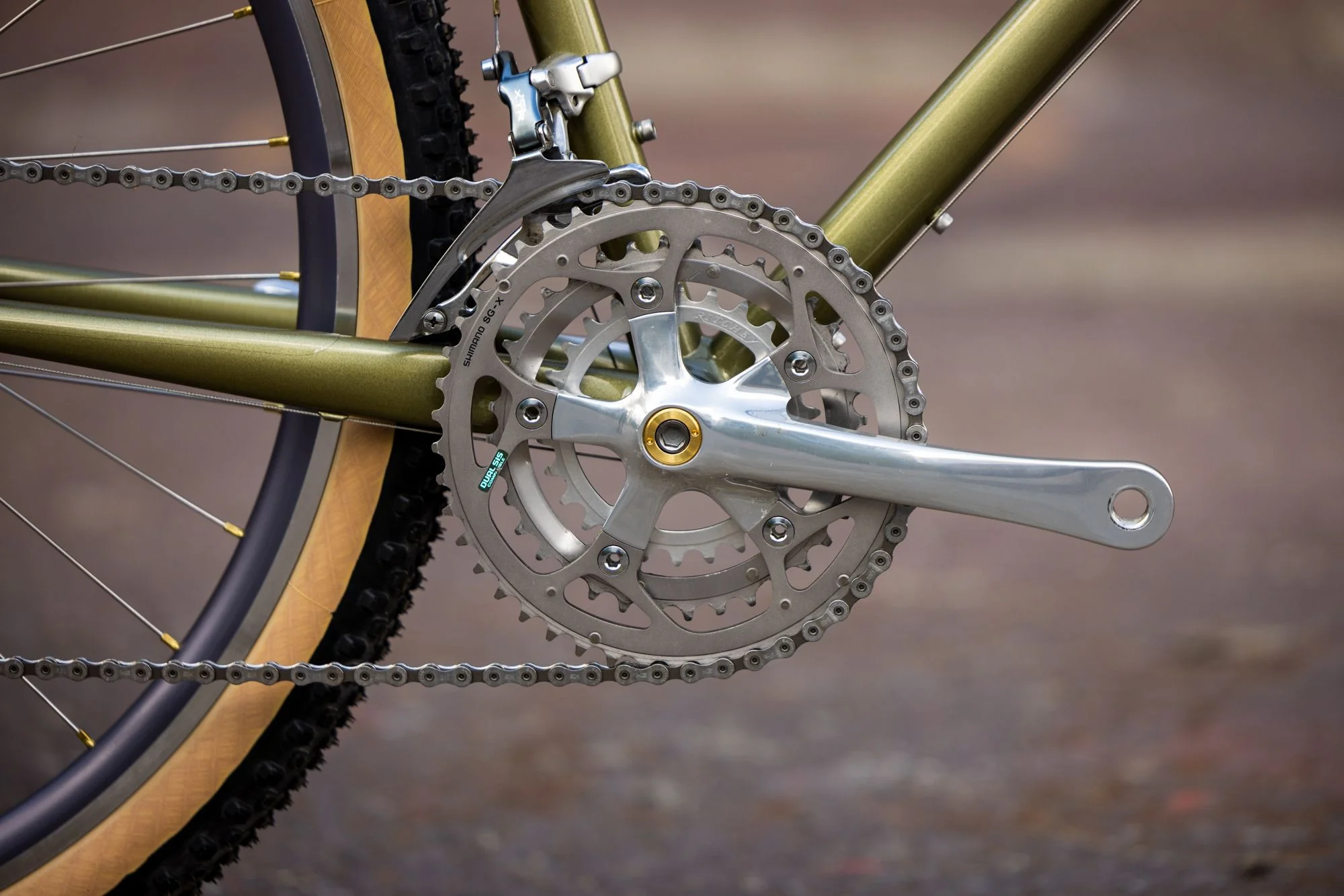 Blue Lug Brass Crank Bolt Caps - Image 3