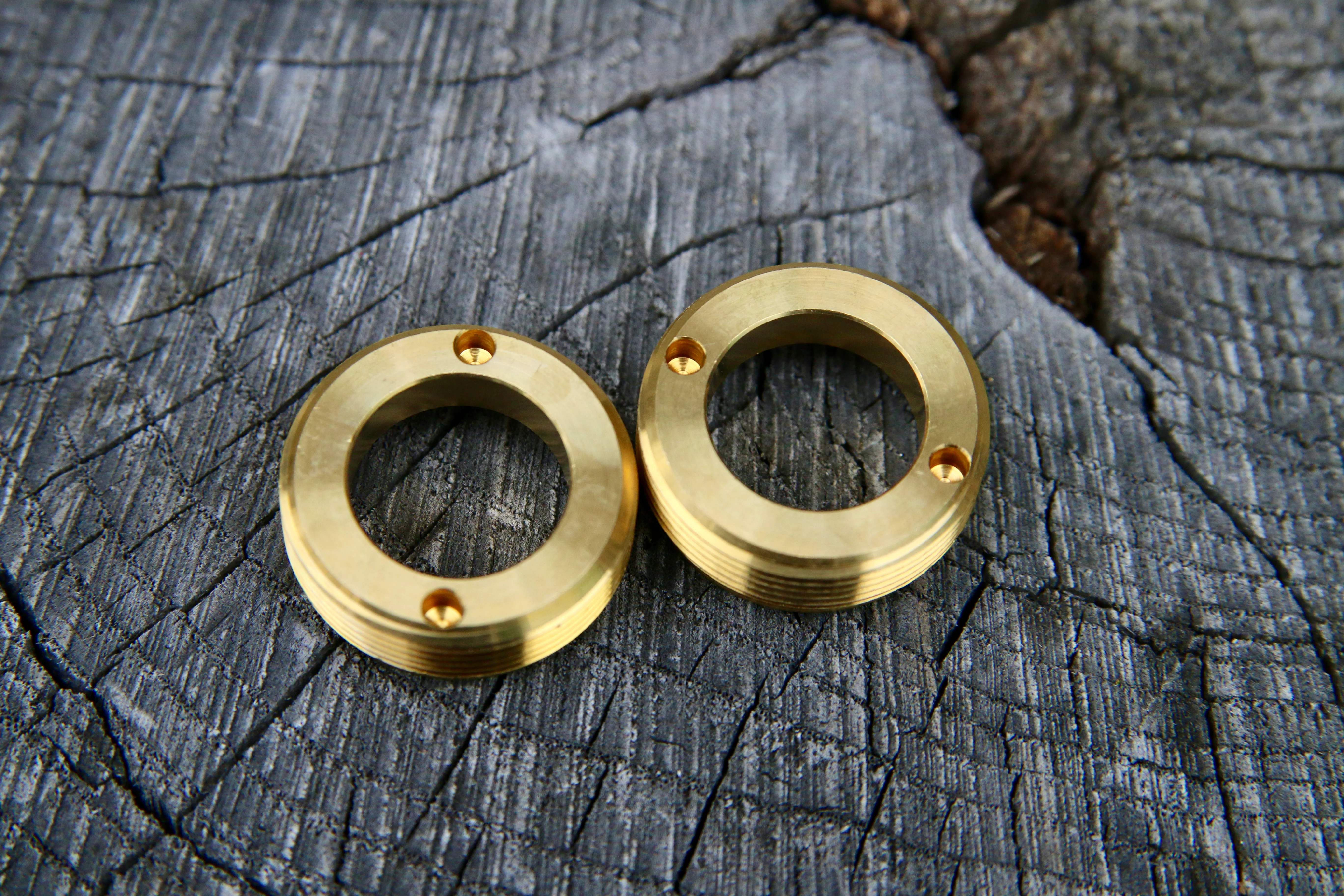 Blue Lug Brass Crank Bolt Caps - Image 4