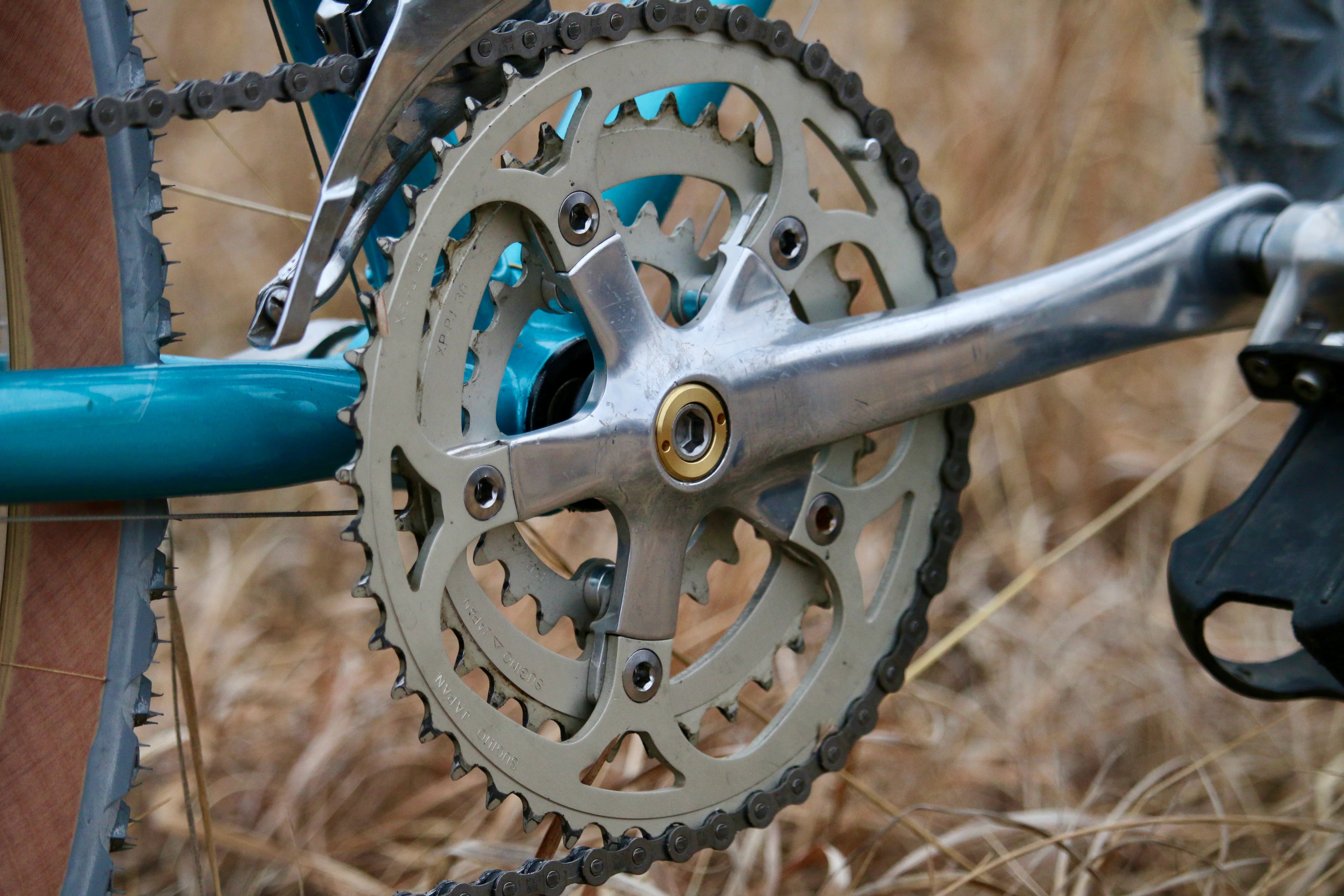 Blue Lug Brass Crank Bolt Caps - Image 5